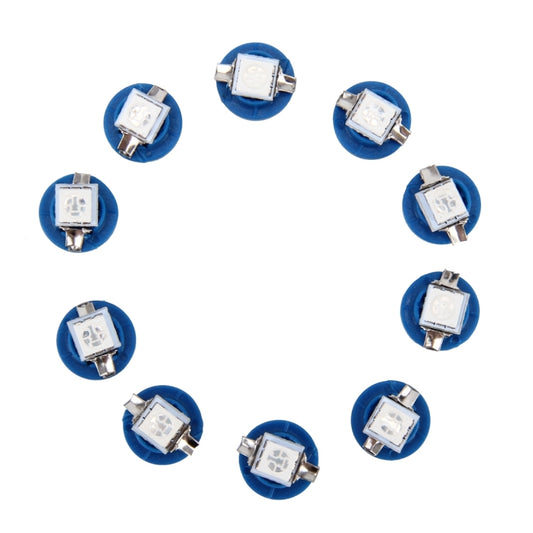 10 PCS 0.5W B8.5 Wedge Instrument Panel LED Light Dashboard Gauge Cluster Indicator Lamp Bulb, 0.5W B8.5