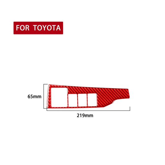 Carbon Fiber Car Headlight Switch Decorative Sticker for Toyota Corolla 2014-2018,Left Drive, Headlight Switch,Left Drive