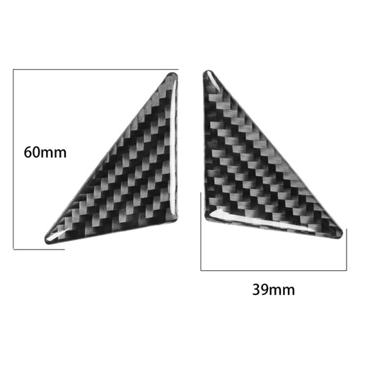 Carbon Fiber Car Left Right Side Window Posts Decorative Sticker for Dodge Challenger 2015 to Now, Left Driving, Left Right Side Window Posts