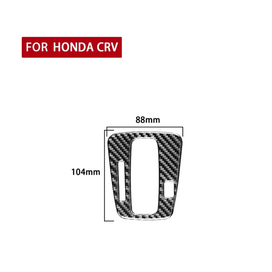 Carbon Fiber Car Gear Indicator Frame Decorative Sticker for Honda CRV 2007-2011,Left Drive, Gear Indicator Frame,Left Drive