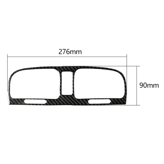 Carbon Fiber Car Middle Air Outlet Decorative Sticker for Volkswagen Golf 6 2008-2012, Middle Air Outlet