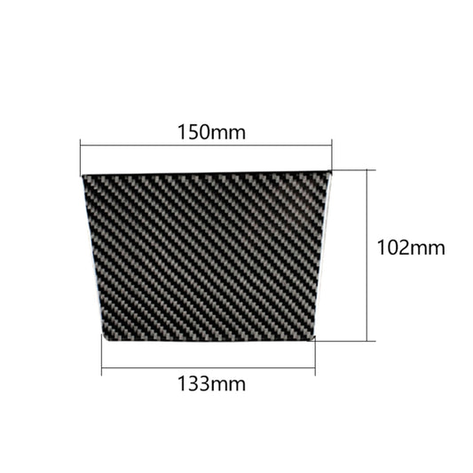 Carbon Fiber Car Ashtray Panel Decorative Sticker for Volkswagen Golf 6 2008-2012, Ashtray Panel