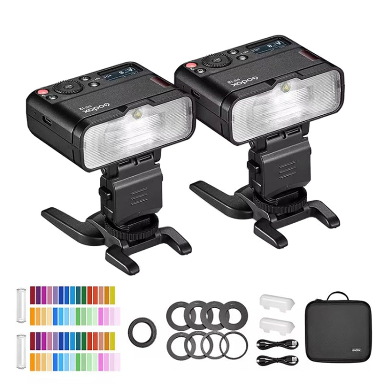 Godox MF12-K2 Macro Flash 2-Light Kit 2.4 GHz Wireless Control Light, MF12-K2