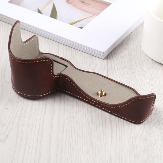 1/4 inch Thread PU Leather Camera Half Case Base for Nikon Z6 / Z7, For Nikon Z6