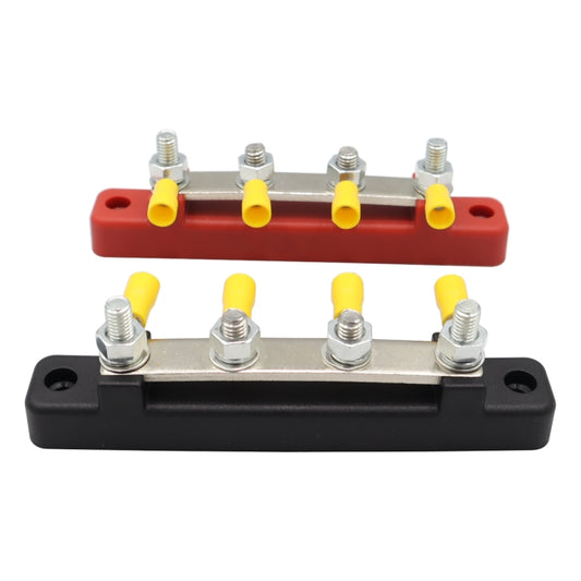 CP-3120 1 Pair 150A 12-48V RV Yacht Single-row 2-way Busbar with 8pcs Terminals, CP-3120