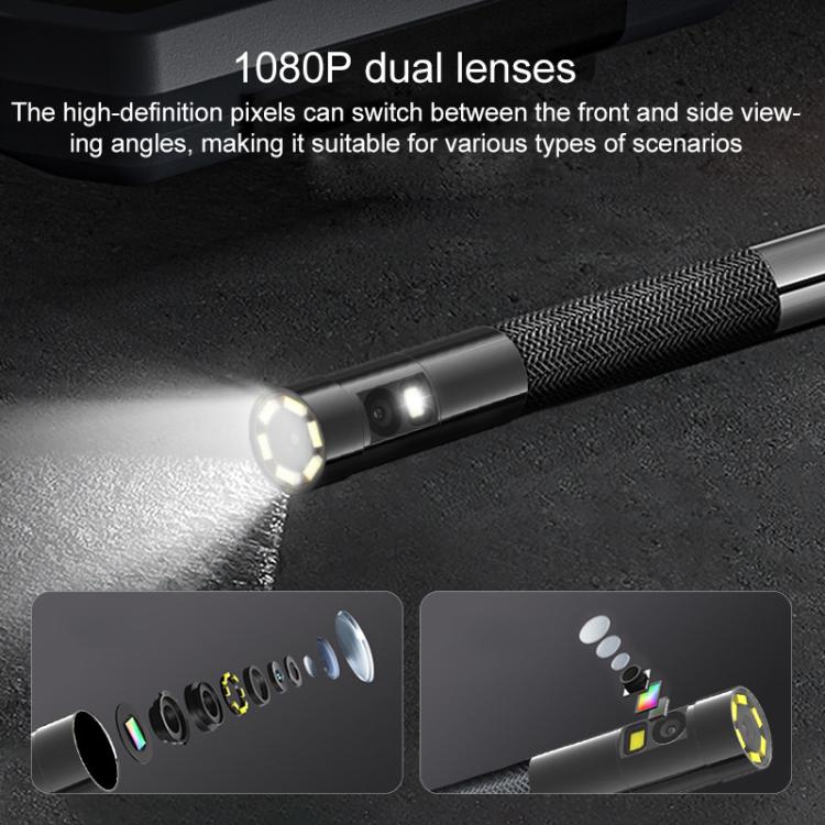 TESLONG TD450S 4.5 Inch Screen 210 Degree Bendable Industrial Endoscope 1.55m Length, 8.5mm Single Lens, 8.5mm Dual Lens