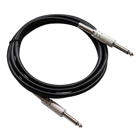 1.8m 1/4 inch (6.35mm) Male to Male Shielded Jack Mono Plugs Audio Patch Cable, 1.8m M to M
