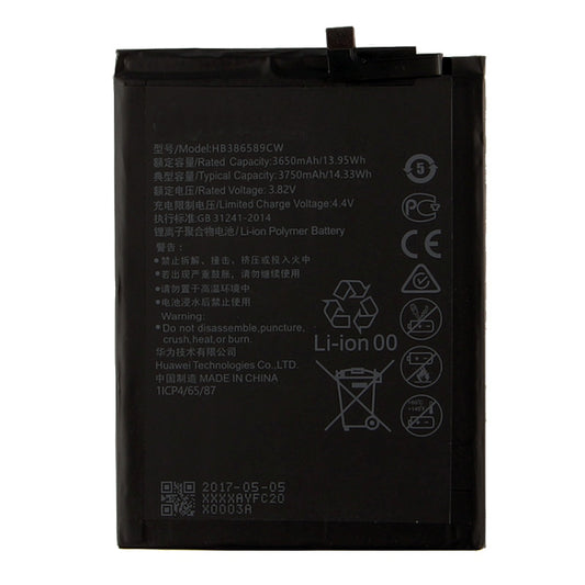 3650mAh Li-Polymer Battery HB386589ECW for Huawei P10 Plus / VKY-AL00, For P10 Plus