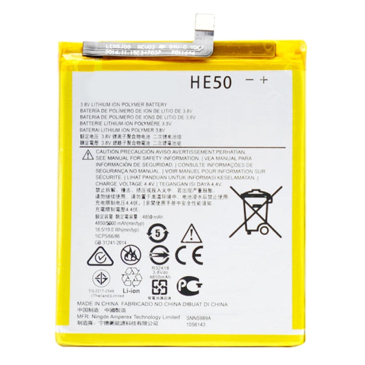 4850mAh Li-Polymer Battery HE50 for Motorola Moto E4 Plus / XT1775, For Moto E4 Plus