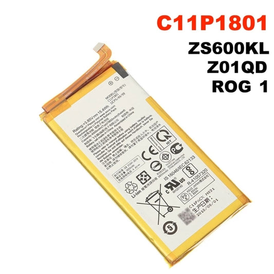 4000mAh C11P1801 Li-ion Battery for ASUS ROG Phone ZS600KL Z01QD, For ASUS ROG Phone ZS600KL