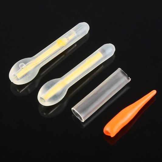 10 Packs Bulb Shape Luminous Float Night Fishing Light Stick, Visibility: 30m, Size: 3.0 x 25mm, Bulb Shape, Visibility: 30m