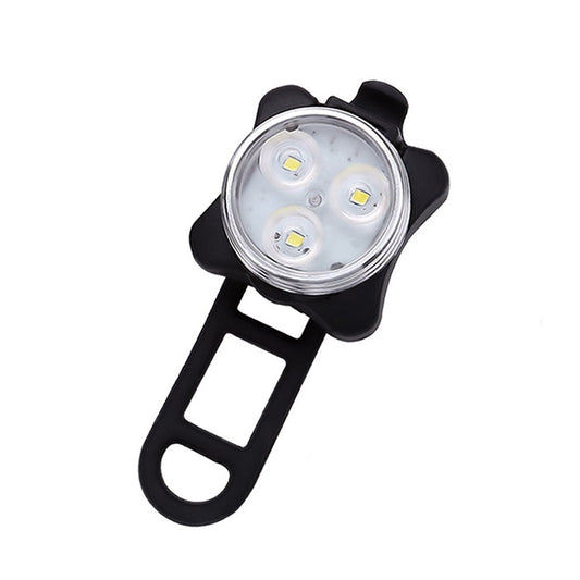 COB Lamp Bead 160LM White Light USB Charging Four-speed Waterproof Bicycle Headlight / Taillight Set, White Light