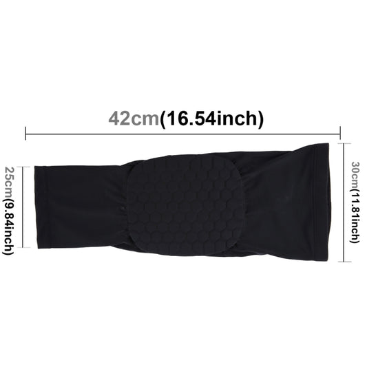 1 PC Beehive Shaped Sports Collision-resistant Lycra Elastic Knee Support Guard, Long Version, Size: M, M