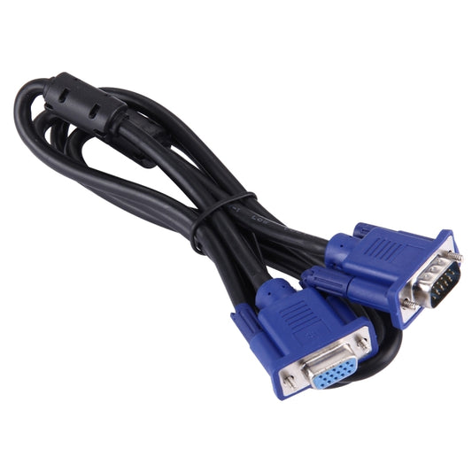 1.5m Good Quality VGA 15 Pin Male to VGA 15 Pin Female Cable for LCD Monitor, Projector, etc, Length: 1.5m