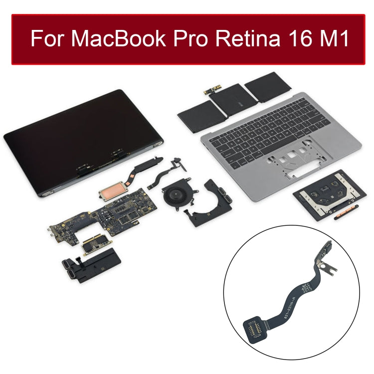 821-03114-A LCD Screen Cover Angle Sensor Sleep Cable for MacBook Pro Retina 16 M1 A2485 EMC3651 2021, A2485