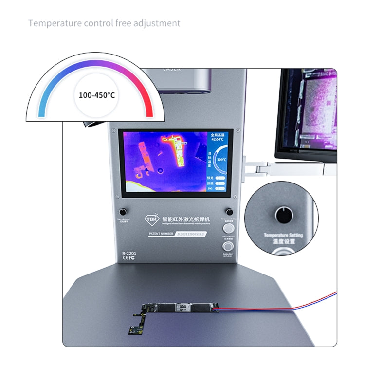 TBK R2201 Intelligent Thermal Infrared Imager Analyzer with Microscope, UK Plug, TBK R2201(AU Plug), TBK R2201(UK Plug), TBK R2201(US Plug), TBK R2201(EU Plug)