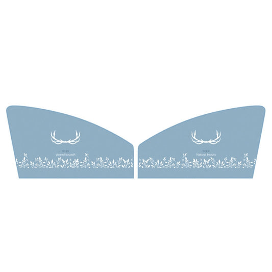 1 Pair Car Window Magnet Sunshade Curtain Heat Insulation Sun Block, 1 Pair (Hedgehog), 1 Pair (Antlers)