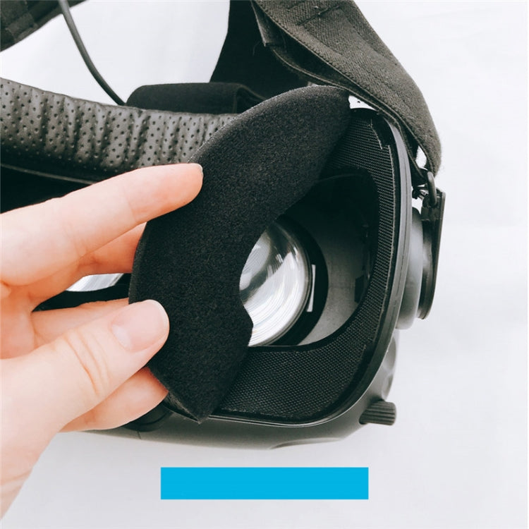 2 PCS PU Leather Face Foam Eye Mask Cover For HTC VIVE Headset VR, Thick 2cm, Thin 1.5cm