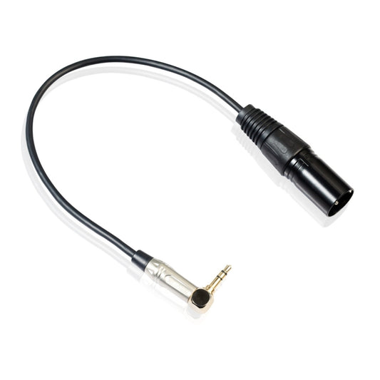 0.3m 90 Degree 3.5mm Stereo TRS Male to XLR 3Pin Male Audio Cable