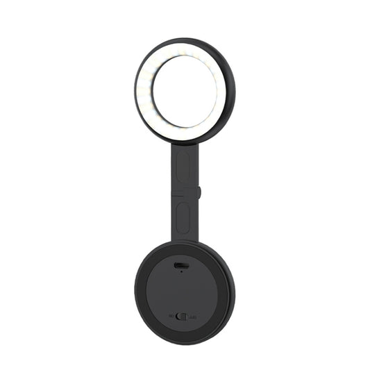 Cell Phone Magnetic Fill Light Portable Photo Pocket Lamp, White, Black