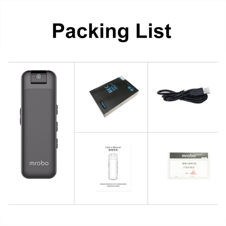 Mrobo D3 1080P Rotating Camera HD Infrared Night Recording Pen, 16 GB, 32GB, 64GB, 128GB, No Memory
