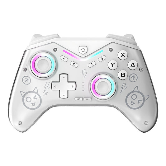 CM-619 Bluetooth Game Controller Programmable with RGB Lights for Switch / Steam Deck / PC / IOS / Android, 619 Black, 619 White