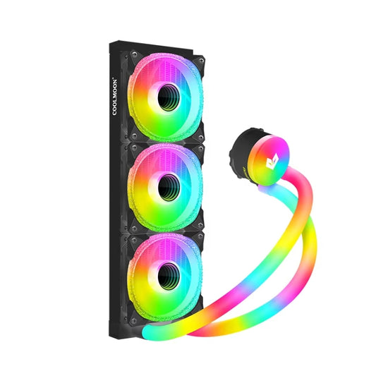 COOLMOON AS360 Magic Diamond Edition Computer Cooler ARGB Water Cooling Light Integrated CPU Radiator, AS360