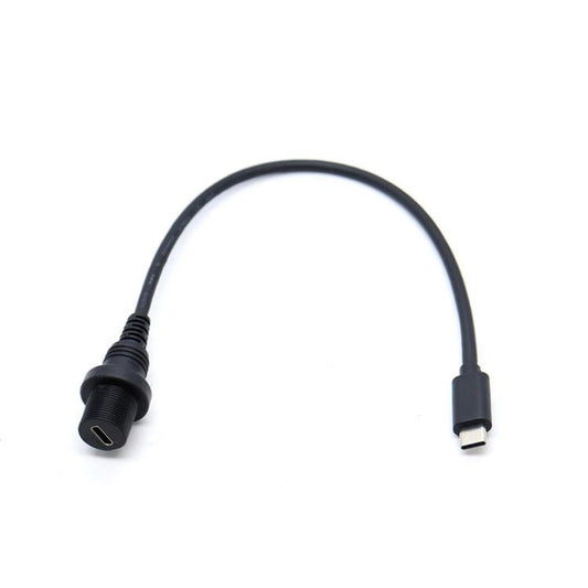 0.3m Male To Female Extension Cable Car Waterproof Wire, Type-C 2.0, Type-C 3.0, Type-C 3.1