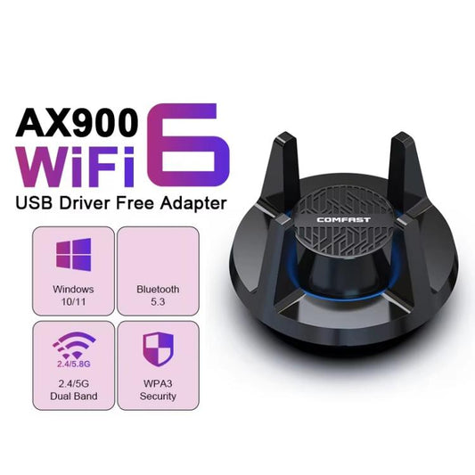 COMFAST CF-947AX 2.4G & 5.8G 900Mbps WiFi6 Bluetooth Network Card, CF-947AX