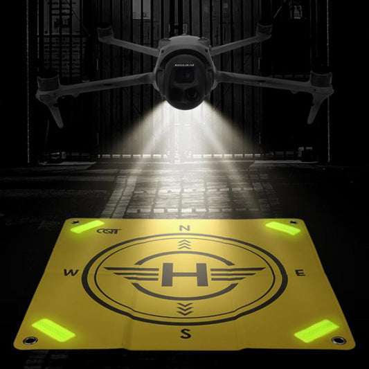 CQT 55cm Universal Reflective Drone Landing Pad Dual-Sided Waterproof Foldable Mat with Ground Pegs