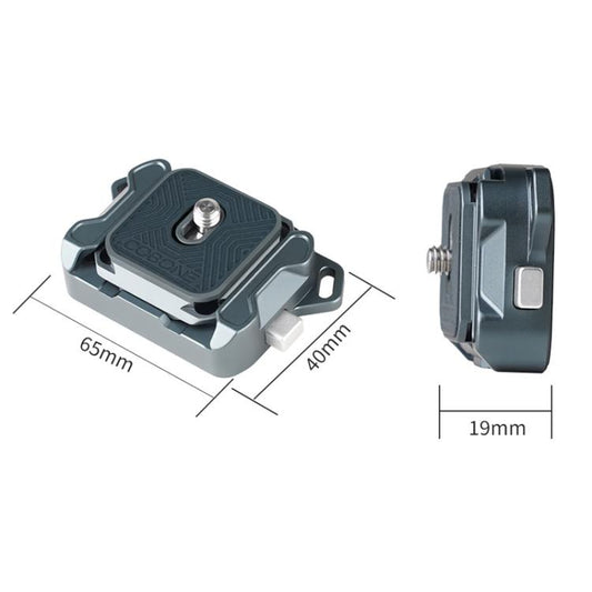 COBONE XQC-1 Camera Shoulder Strap Quick-Mount Clip Base Universal DSLR Tripod Head Adapter Base