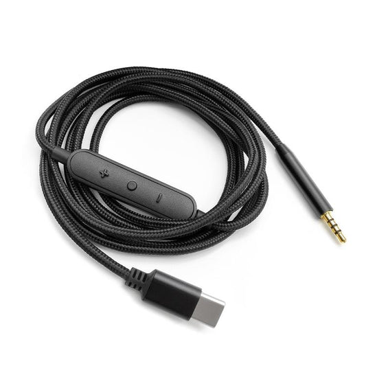 1.5m Type-C To 2.5mm Audio Headphone Cable For BOSE 700 QC25 QC35 OE2 SoundLink, Standard, Cable Control