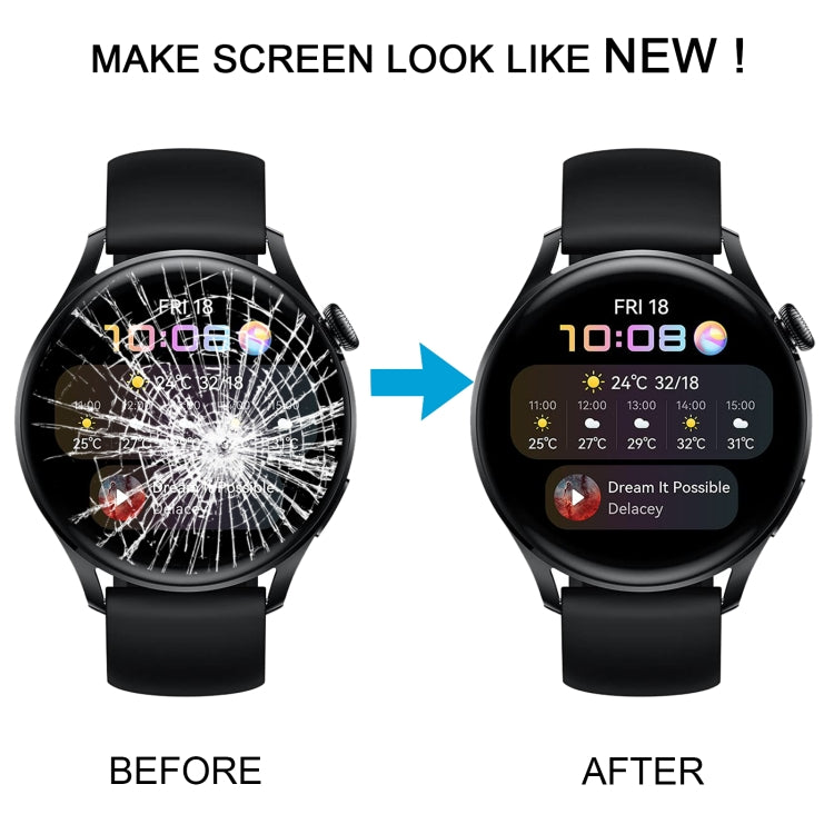 Original LCD Screen and Digitizer Full Assembly for Huawei Watch 3, For Huawei Watch 3(Original)