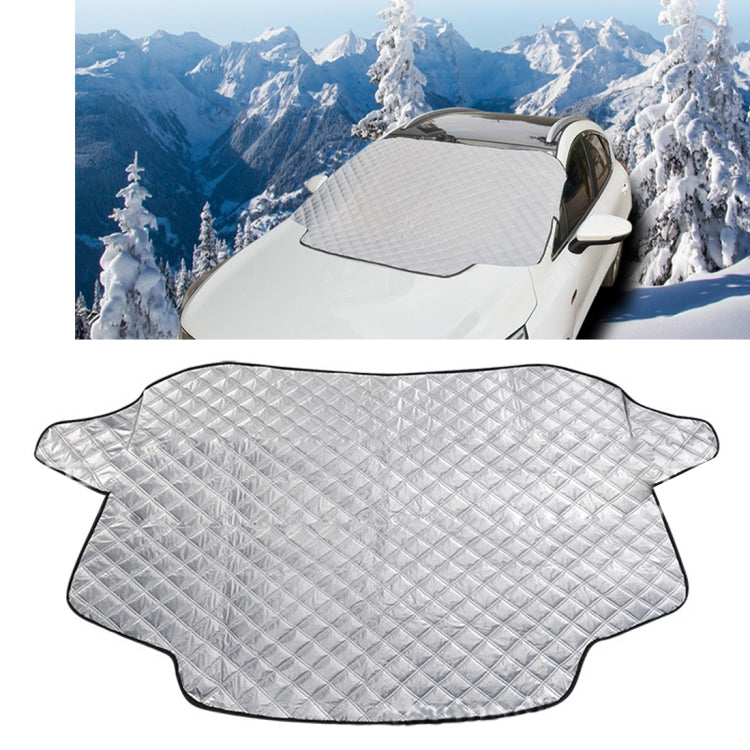 Automobile Front Windshield Cover Snow Cover Plus Cotton Car Windshield Sun Shade Winter Car Snow Shield Cover, Random Color Delivery, 183×116cm