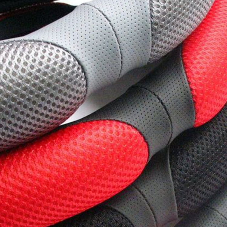 Sandwich Steering Wheel Cover, Red and white glue#38cm, Black and white glue#38cm, Grey and  white glue#38cm, Beige and white glue#38cm