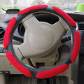 Sandwich Steering Wheel Cover, Red and white glue#38cm, Black and white glue#38cm, Grey and  white glue#38cm, Beige and white glue#38cm