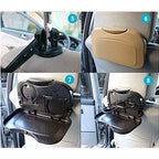 Folding Car Auto Back Seat Table Drink Food Cup Tray Holder Stand Desk, Black, Gray, Beige