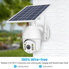 T16 1080P Full HD 4G (EU Version) Network Monitoring Solar Powered Camera, Support PIR + Radar Alarm, Night Vision, Two Way Audio, TF Card, 4G (EU Version)