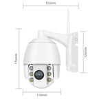 QX2 4G (US Version) 1080P HD 360 Degrees Panoramic Day and Night Full-color IP66 Waterproof Smart Camera, Support Motion Detection / Two-way Voice / TF Card, AU Plug, 4G US Version