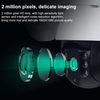 QX9 1080P IP65 Waterproof WiFi Smart Camera, Support Motion Detection / TF Card / Two-way Voice, AU Plug, QX9