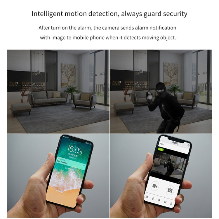 CAMSOY S6 HD 1280 x 720P 70 Degree Wide Angle Wearable Wireless WiFi Intelligent Surveillance Camera, Support Infrared Right Vision & Motion Detection Alarm & Loop Recording, S6 Black, S6 White