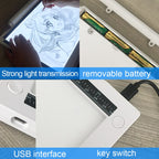 A4-19 6.5W Three Level of Brightness Dimmable A4 LED Drawing Sketchpad Light Pad with USB Cable