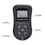 HRD-107 DSP Digital Display Portable Stereo FM Radio with Headset