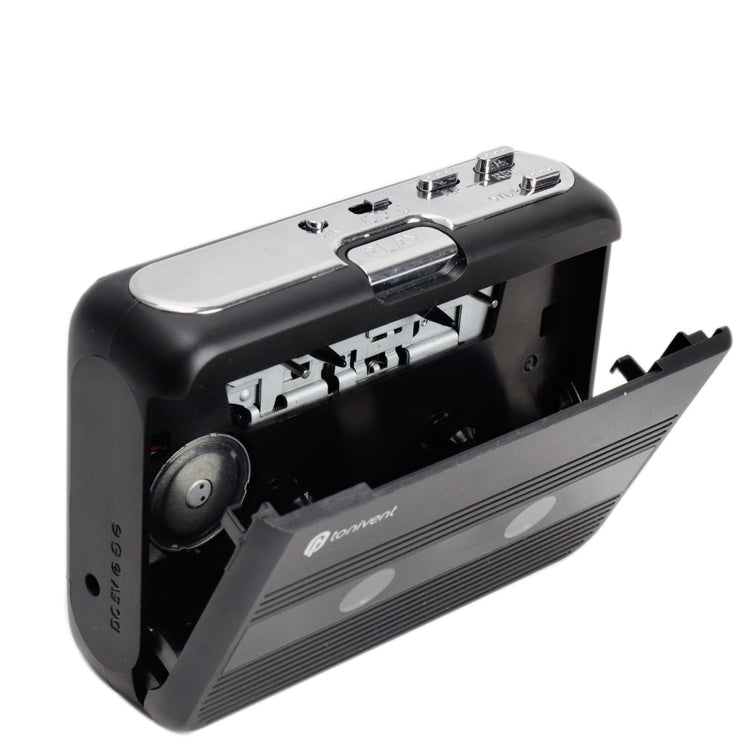 Tonivent TON007B Portable Bluetooth Tape Cassette Player, Support FM / Bluetooth Input and Output, TON007B, TON007T
