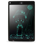 Portable 12 inch LCD Writing Tablet Drawing Graffiti Electronic Handwriting Pad Message Graphics Board Draft Paper with Writing Pen, 12 inch Black, 12 inch Green, 12 inch Blue, 12 inch Red, 12 inch White