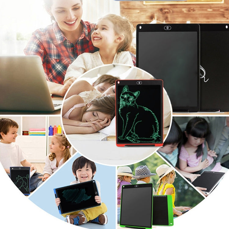 Portable 12 inch LCD Writing Tablet Drawing Graffiti Electronic Handwriting Pad Message Graphics Board Draft Paper with Writing Pen, 12 inch Black