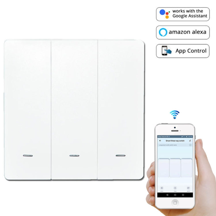 3 Buttons Intelligent Switch Smart Wall Switch, 3 Buttons