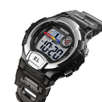 SKMEI 1450 Women Transparent Digital Watch 50m Waterproof Sports Watch with LED Light