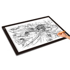 23W 12V LED Three Level of Brightness Dimmable A2 Acrylic Copy Boards Anime Sketch Drawing Sketchpad, US Plug, US Plug