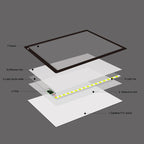 23W 12V LED Three Level of Brightness Dimmable A2 Acrylic Copy Boards Anime Sketch Drawing Sketchpad, US Plug, US Plug